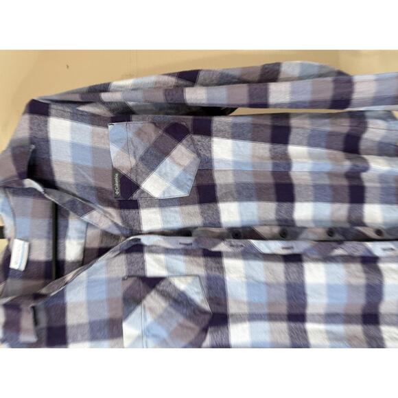 Columbia Women's Long Sleeve Plaid Shirt Medium - Picture 3 of 6